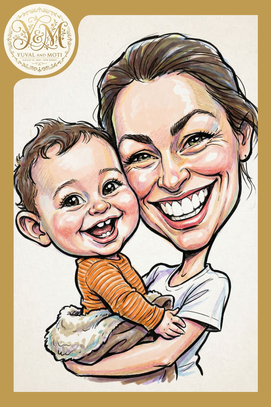 Wedding caricature